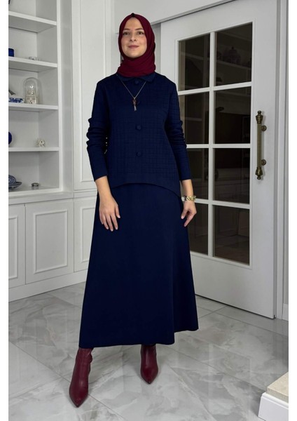 Kumsal Triko Takım Lacivert modelleri