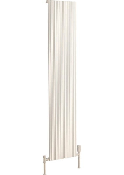 Bamboo Alüminyum Dikey Radyatör 1800x239 mm 2 Dilim Dokulu Beyaz | 529 W Yüksek Isıl Güç | 5 Yıl Üretici Garantisi fiyatları