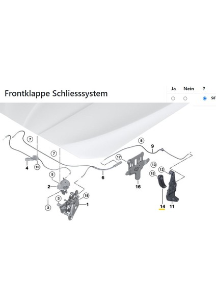 Bmw 7 Serisi F01 F02 F03 F04 Kaput Içten Açma Mandalı fırsatları
