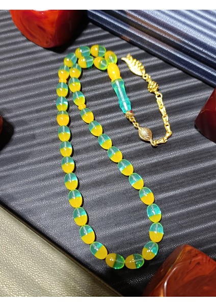 Toz Kehribar Tesbih Sarı - Yeşil Renk fiyatları