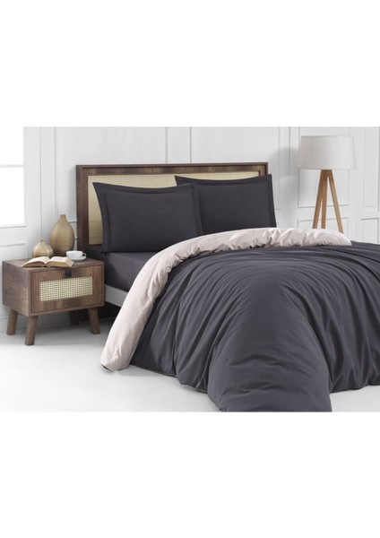 Çift Kişilik Nevresim Takımı Füme/krem Düz Renk fiyatları