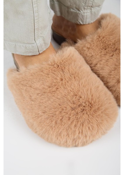 Gaye Kadın Peluş Düz Taba Terlik modelleri
