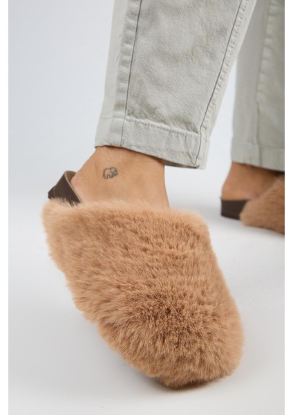 Gaye Kadın Peluş Düz Taba Terlik fırsatları