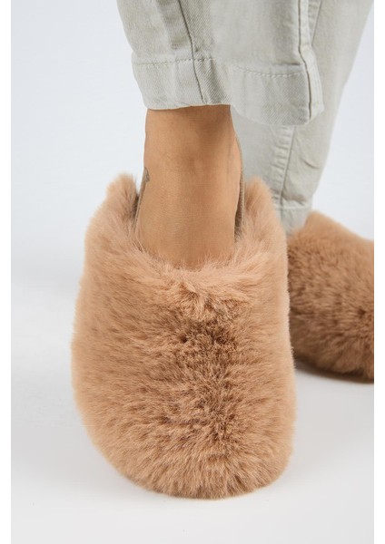 Gaye Kadın Peluş Düz Taba Terlik indirimleri