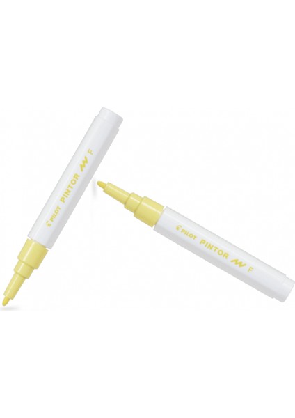 Pılot Pintor (F) Yuvarlak Uç Pastel Sarı ( Iki Adet )