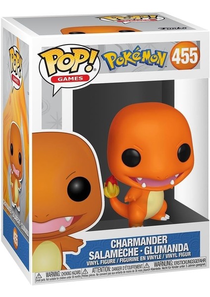 50403 Pop Oyunları: Pokemon Charmander Varsayılan, Renkli Oyuncak Figür