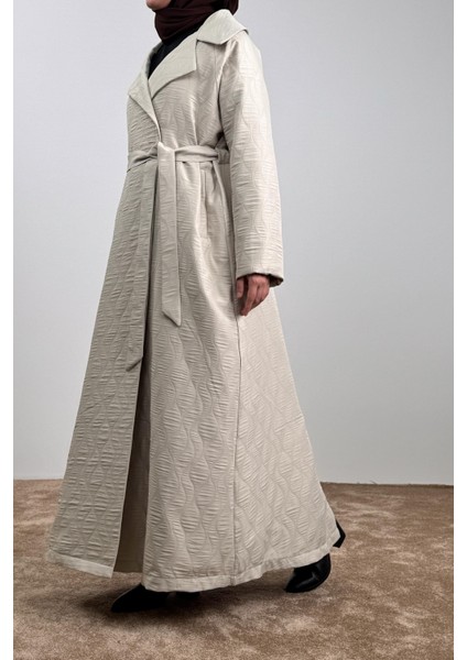 Kapitone Trençkot - Bej