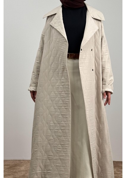 Kapitone Trençkot - Bej