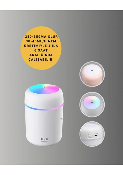 USB Girişli Taşınabilir Mini Nemlendirici 300ML Su Hazneli fiyatları