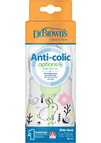 Dr.browns Geniş Ağız Pp Antikolik Options Biberon 150ML Kız