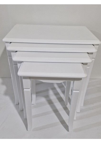 Çin 4lü Zigon Sehpa Lake Beyaz fiyatları