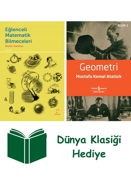 Eğlenceli Matematik Bilmeceleri + Geometri + Dünya Klasiği Hediye