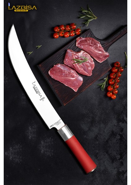 Red Craft Serisi Mutfak Bıçak Vodo Şef Bıçağı Et Ekmek Sebze Salata Şef Bıçağı Hds-41