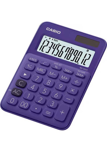 MS-20UC-PL Mor Masaüstü Hesap Makinesi