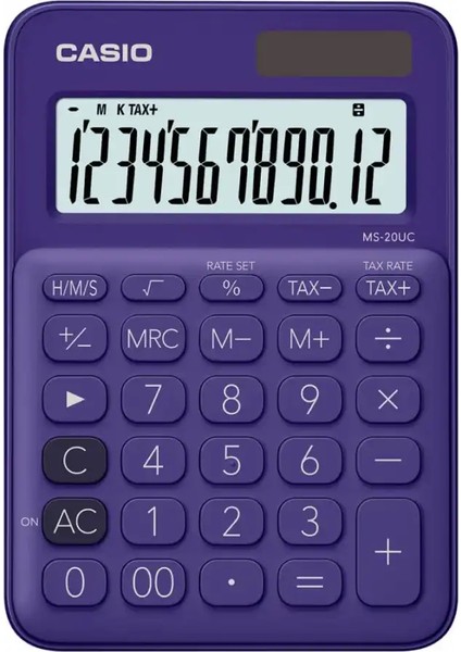 MS-20UC-PL Mor Masaüstü Hesap Makinesi fiyatları