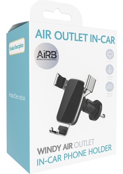 Manyetik Hava Kanalı Araç Içi Telefon Tutucu | Universal Tüm Modellerle Uyumlu | Sağlam Klips Mekanizma