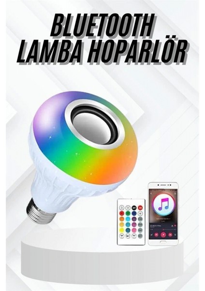 Lamba Hoparlör Ampül Görünümlü Renk Değiştirebilen Android ve Ios Uyumlu fiyatları
