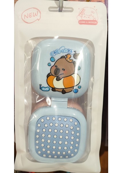 Capybara Figürlü Çocuk Aynalı Tarak Fırça AD499902