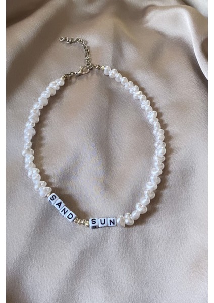 Sand Sun Yazılı Barok Inci Kolye fiyatları