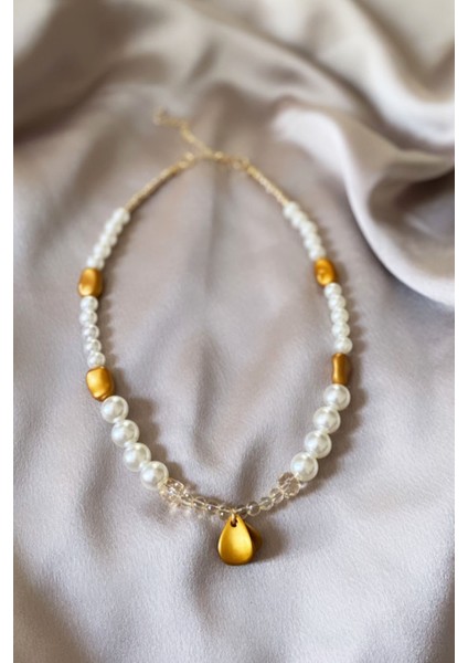 Kristal Detaylı Inci Kolye fiyatları