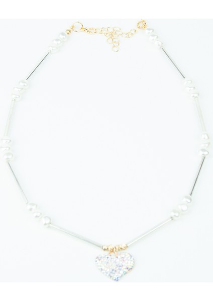 Kalp Uçlu Inci Kolye modelleri