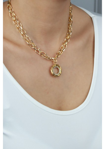 Çift Sıralı Gold Kolye fırsatları