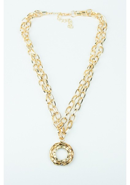 Çift Sıralı Gold Kolye indirimleri