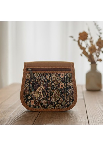 Iran Işi El Yapımı Etnik Desenli Taba Bohem Askılı Küçük Boy Omuz Çantası fiyatları