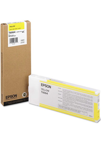 T6064-C13T606400 Sarı Orijinal Kartuş