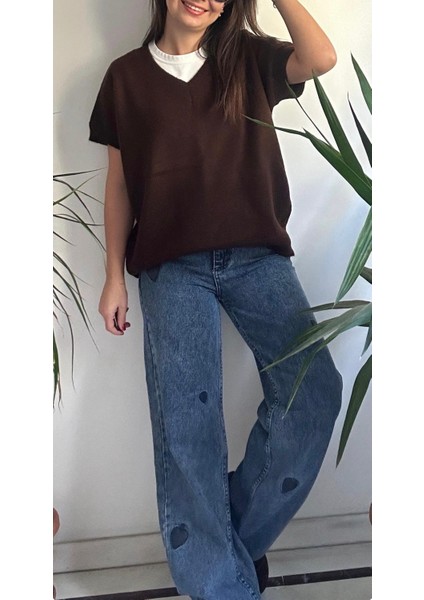 Kadın Kahverengi Süveter indirimleri