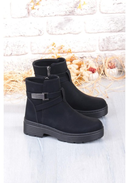 1186 Rahat Sıcak Astar Kaymaz Taban Fermuarlı Kadın Bot fırsatları