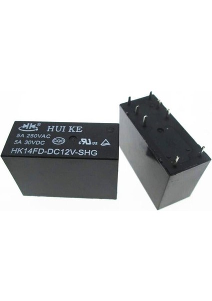 12 Volt Röle Çift Kontak