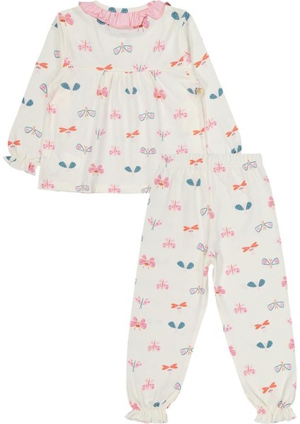 Renkli Kelebek 2-5 Yaş Pijama Takımı modelleri