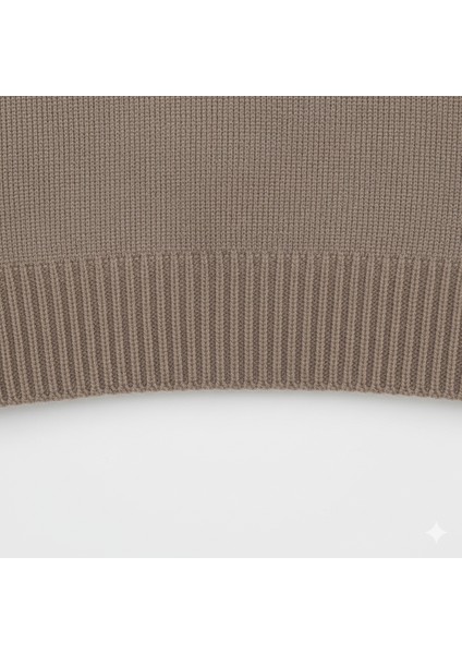 Regular Fit Erkek Dik Yaka Yarım Fermuarlı Çizgili Triko Kazak fırsatları