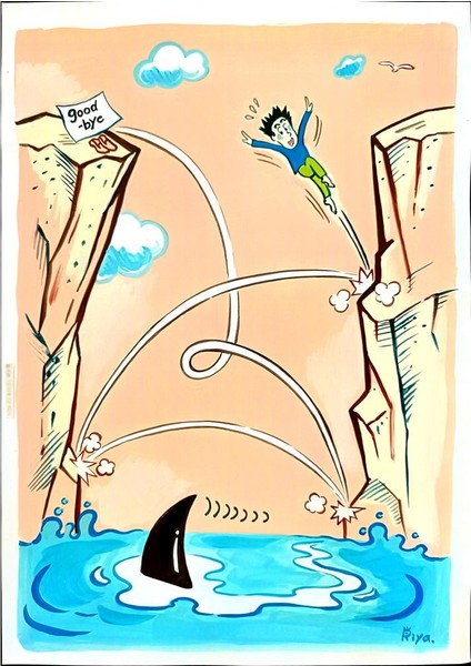 Riyako Kasuge 43x30cm Orijinal Karikatür Tablo modelleri