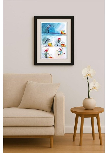 Henning Studte 43x30cm Orijinal Karikatür Tablo fiyatları