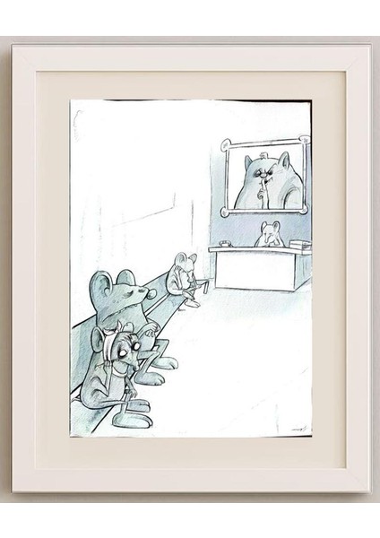 Rahim Baggal Asgari 43x30cm Orijinal Karikatür Tablo fırsatları