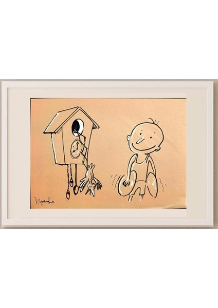 Chernyshev Nickolay 29X21CM Orijinal Karikatür Tablo fırsatları