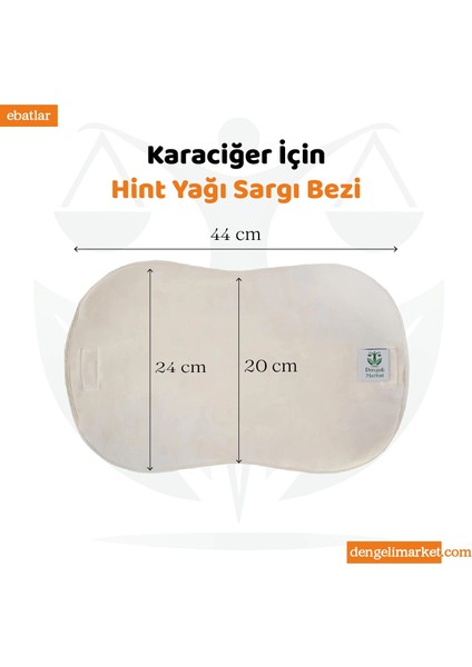 Hint Yağı Sargısı 4'lü Set: Karaciğer, Pelvik, Tiroid ve Göğüs Sargı BEZİ+100 ml Hexansız Hint Yağı fiyatları
