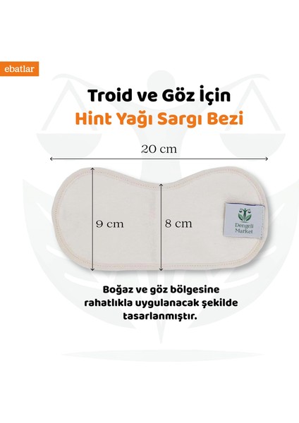 Hint Yağı Sargısı 4'lü Set: Karaciğer, Pelvik, Tiroid ve Göğüs Sargı BEZİ+100 ml Hexansız Hint Yağı fırsatları