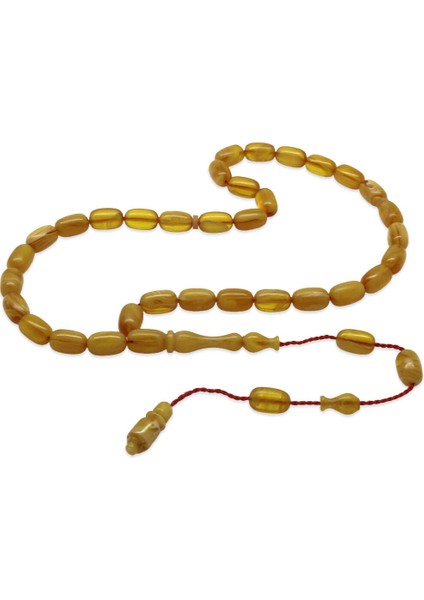 Sistemli Kapsül Kesim Bala Beyaz Renk Ateş Kehribar Tesbih