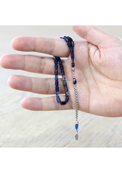 Kararmaz Metal Arnavut Püsküllü Kapsül Kesim Şeffaf Mavi Beyaz Mini Boy Ateş Kehribar Tesbih fırsatları