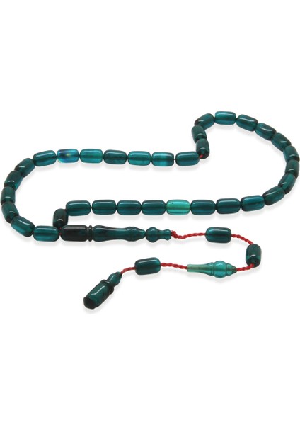 Sistemli Kapsül Kesim Mini Boy Su Mavi Ateş Kehribar Tesbih