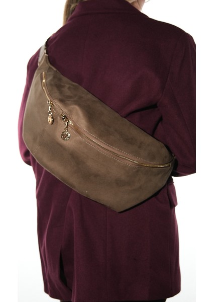 Venta Vizon Süet Kadın Büyük Bel Çantası fiyatları