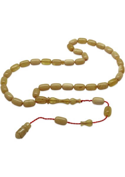 Sistemli Kapsül Kesim Hardal Rengi Ateş Kehribar Tesbih