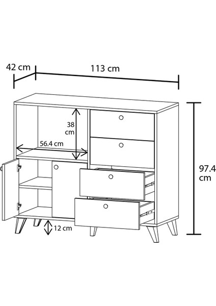 Rana Cekmeceli Mıkrodalga Fırın Dolabı modelleri