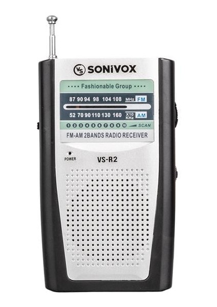 Sonivox Vs-R2 Analog Radyo Gümüş Renk