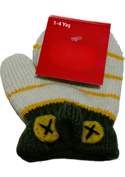Erkek Bebe Örme Tek Parmaklı Eldiven 1-4 Yaş