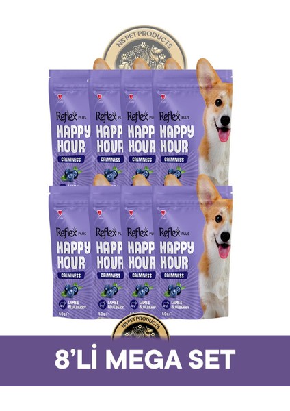 Plus Happy Hour 8'li Köpek Maması Mega Set 6 / 8X60GR