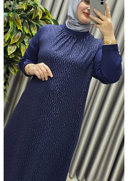 Kadın Giyim Büyük Beden Simli Kloş Elbise fiyatları